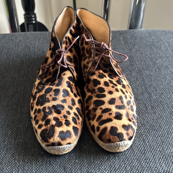 Leopard Print Espadrille Men Shoes - Picture 3 of 16